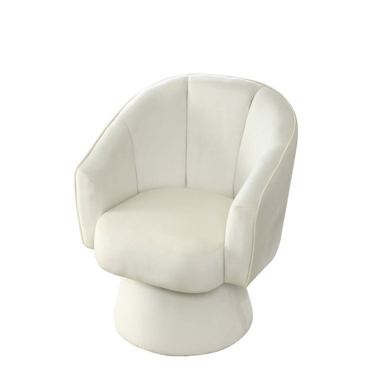 29 "W Petal Modern Contemporary Accent Lounge Chair with Deep Channel Tufting and Base