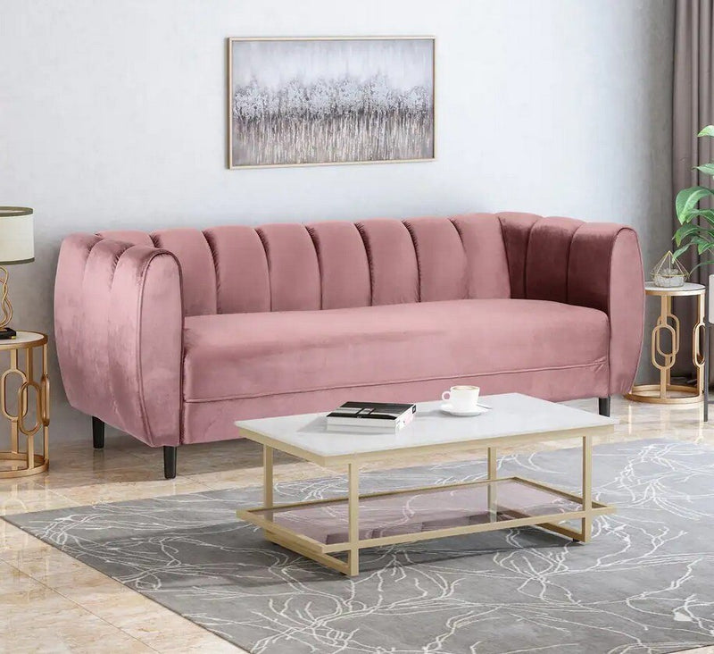 3 seat velvet sofa