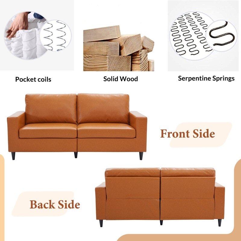 leather couch sofa