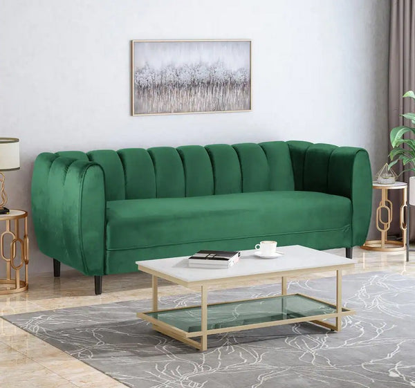 3 seat velvet sofa