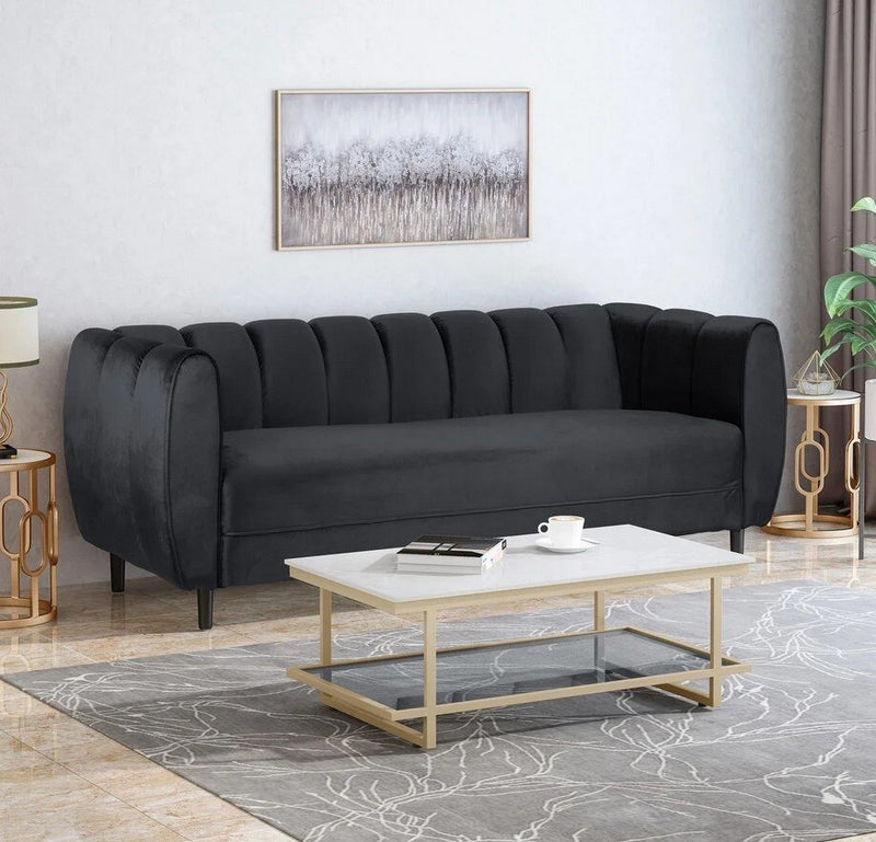 3 seat velvet sofa