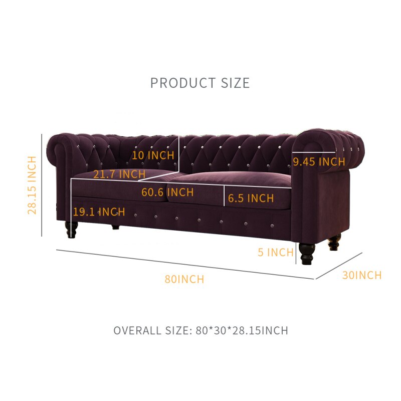 Button Tufted  Sofa