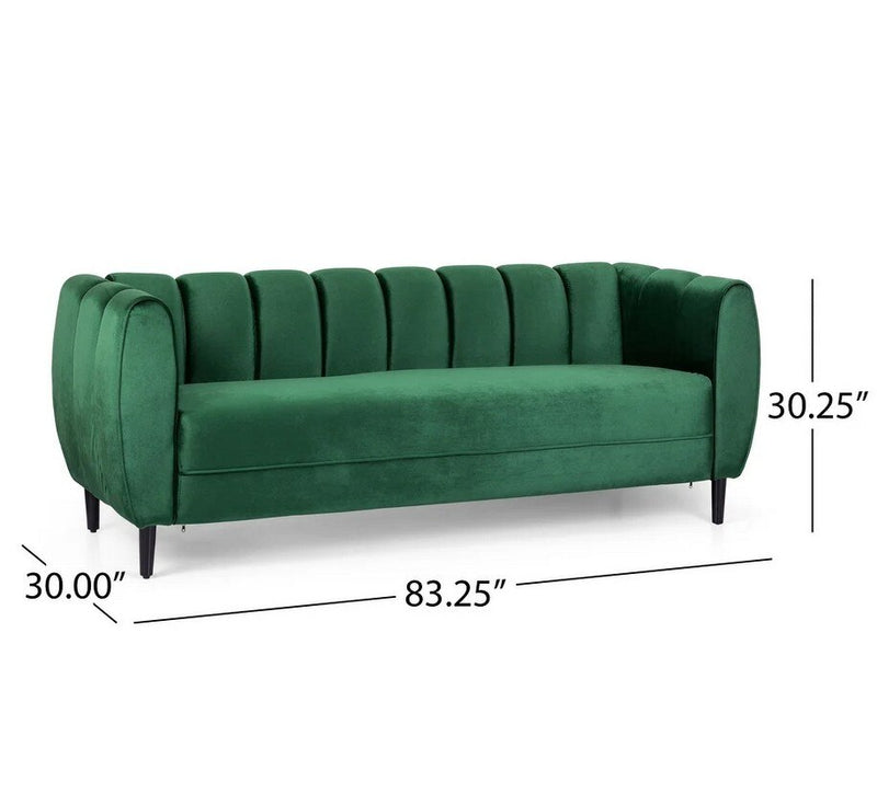 3 seat velvet sofa