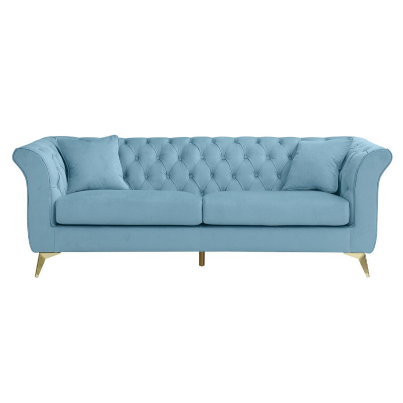 Azzurro Modern Blue Chesterfield Sofa